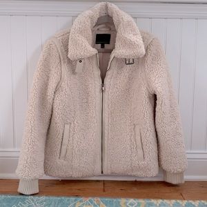 Banana Republic Faux Sherpa Bomber Jacket